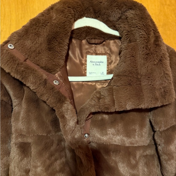 Abercrombie & Fitch Chocolate Brown Teddy Jacket - Picture 4 of 5